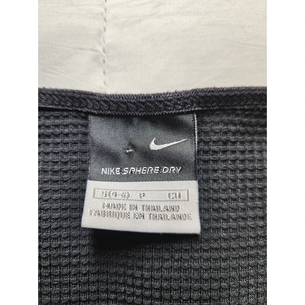 Nike Sphere Dry Womens V-Neck Tank Top S Black Moisture Wicking Polyester